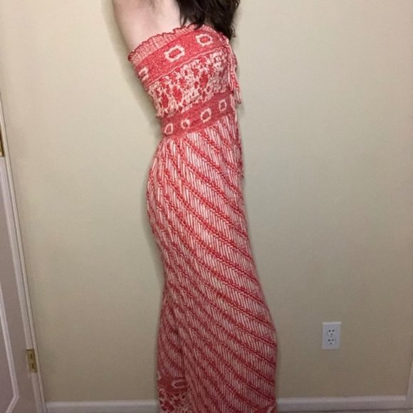 Free People Tube Top Wide Leg Jumpsuit - Picture 7 of 7